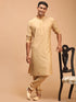 Men's Rose Gold Viscose Kurta Pyjama Set